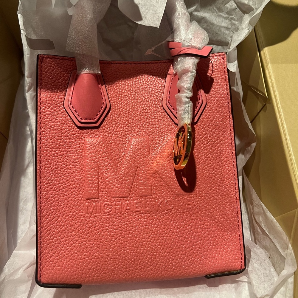MK Mercer Extra-Small Pebbled Leather Crossbody Bag